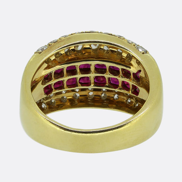 Vintage Ruby and Diamond Ring