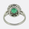 Vintage Emerald and Diamond Cluster Ring