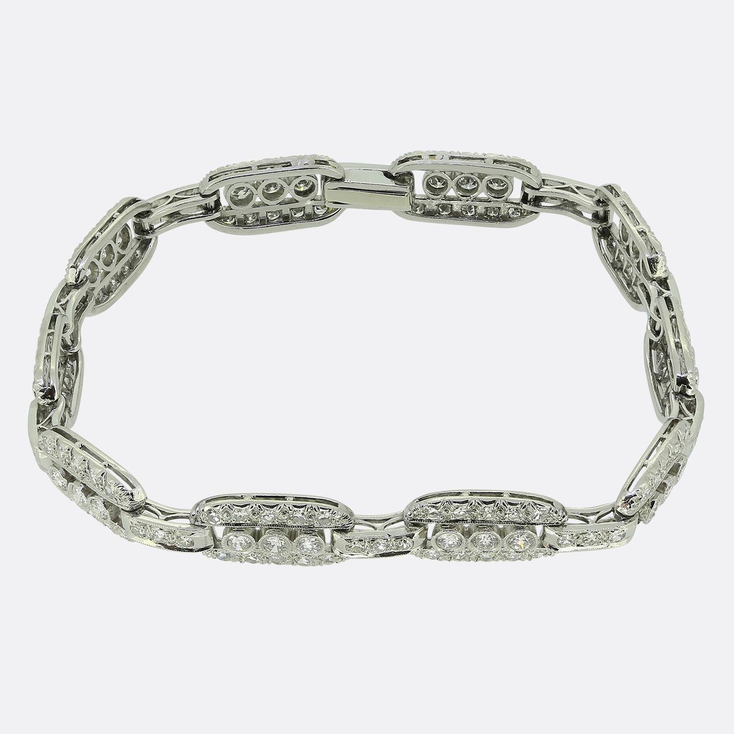 Art Deco 1.60 Carat Diamond Bracelet