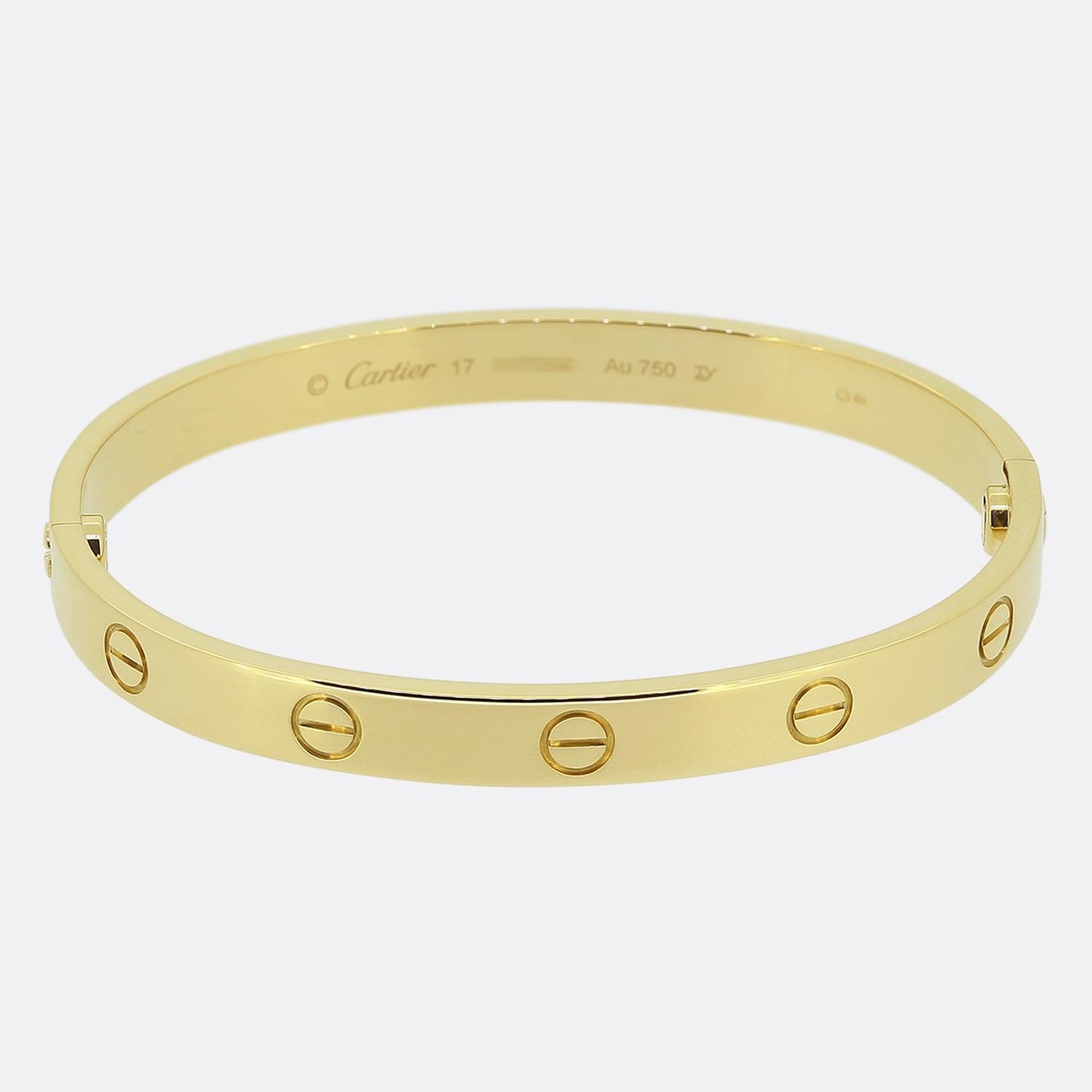 Cartier Classic Model LOVE Bangle Size 17