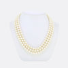 Vintage Cultured Pearl Necklace and Muli Gemstone Clasp