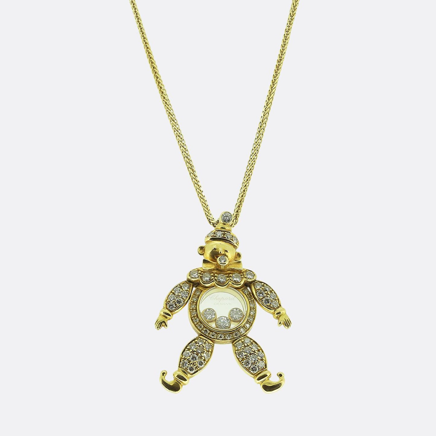 Chopard Articulated Diamond Clown Pendant Necklace