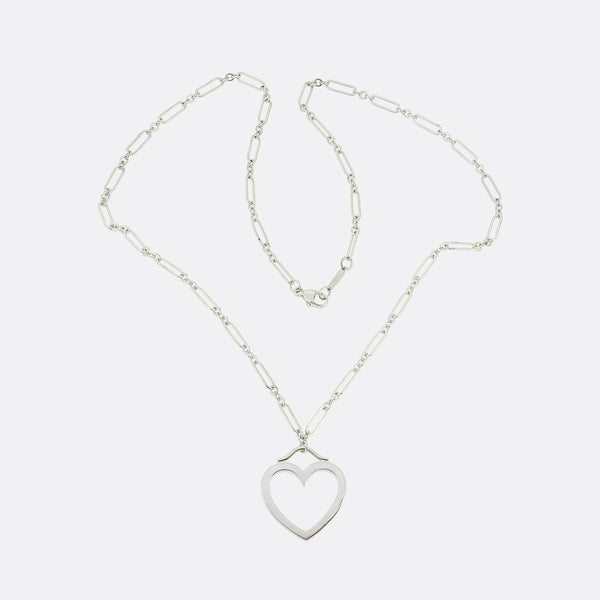 Tiffany & Co. Sentimental Heart Pendant Necklace