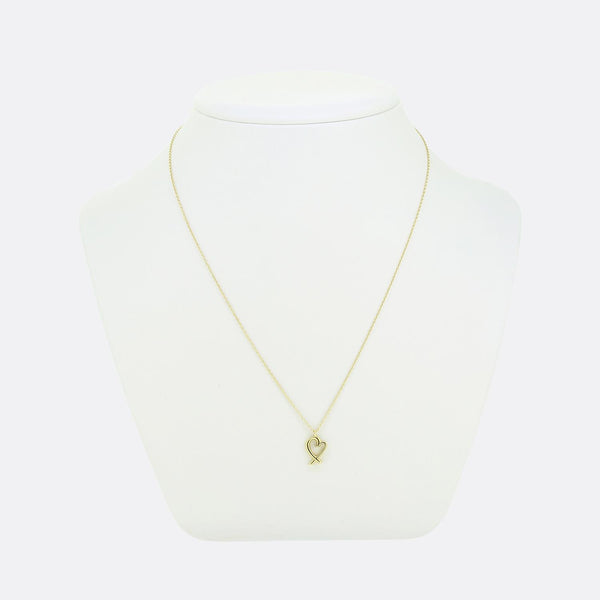 Tiffany & Co. Paloma Picasso Open Heart Pendant Necklace