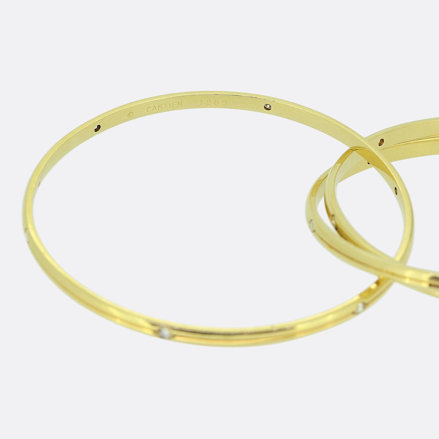 Cartier Vintage Constellation Trinity Diamond Bangle