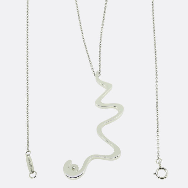 Tiffany & Co. Frank Gehry Diamond Pendant Necklace