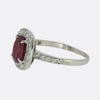 1.50 Carat Burmese Ruby and Diamond Ring