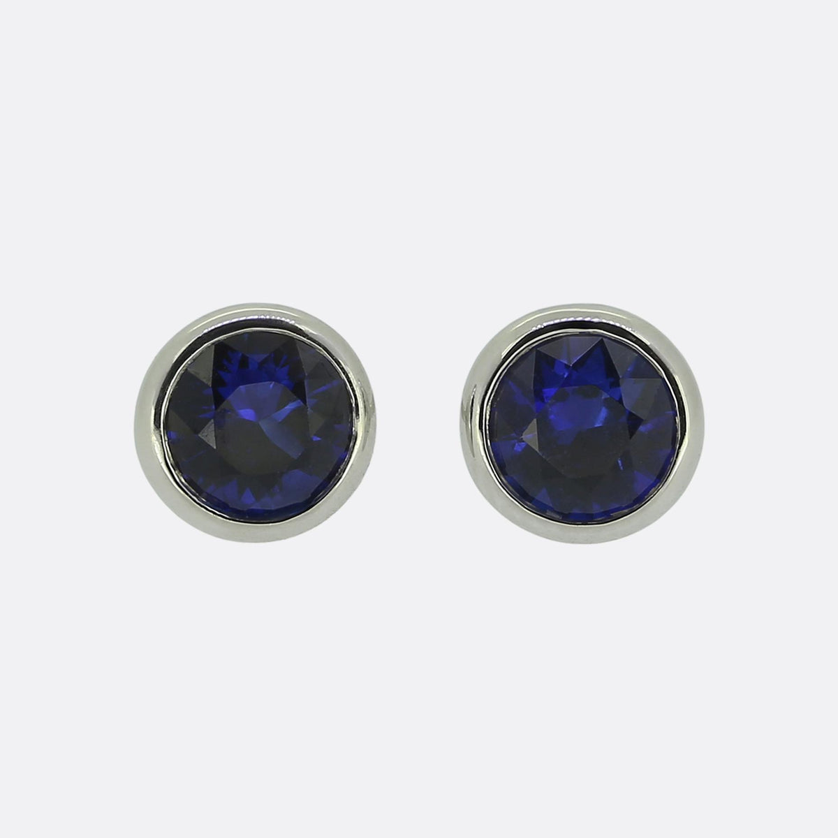 Tiffany & Co. Elsa Peretti Colour By The Yard Sapphire Stud Earrings