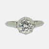 Vintage 0.92 Carat Diamond Solitaire Ring