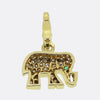 Cartier Pave Diamond Elephant Charm Pendant