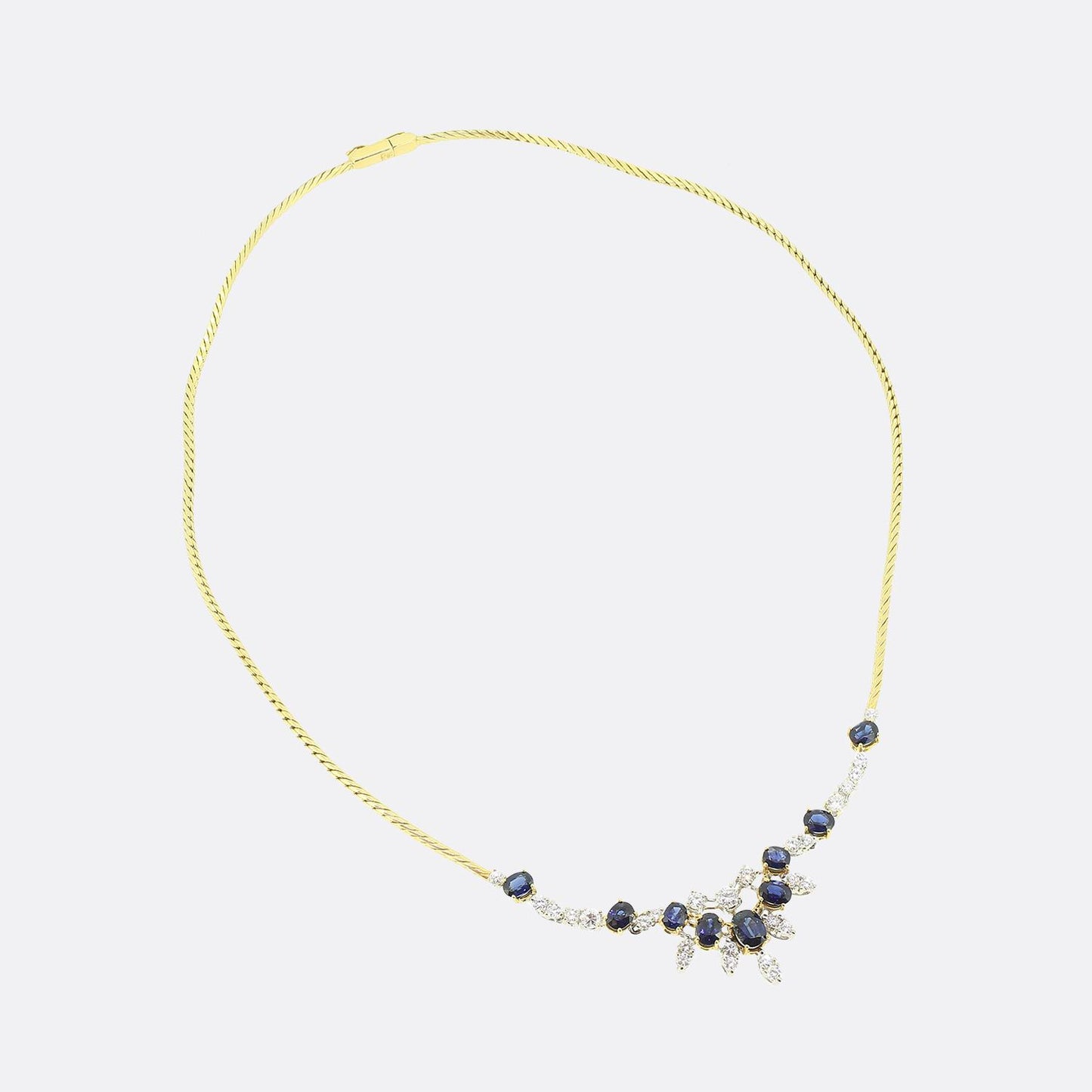 Mappin & Webb Sapphire and Diamond Necklace