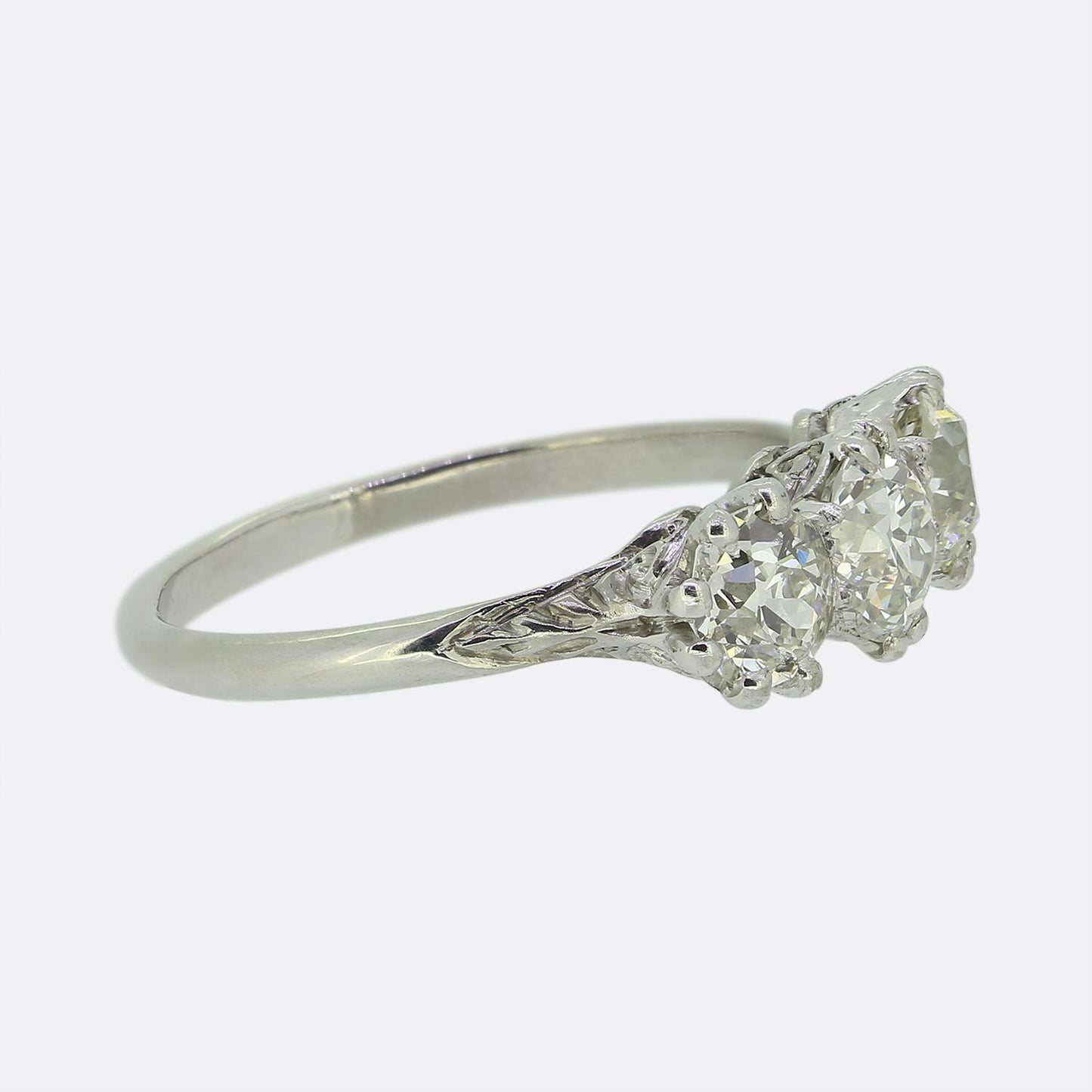 Antique Three-Stone Diamond Ring