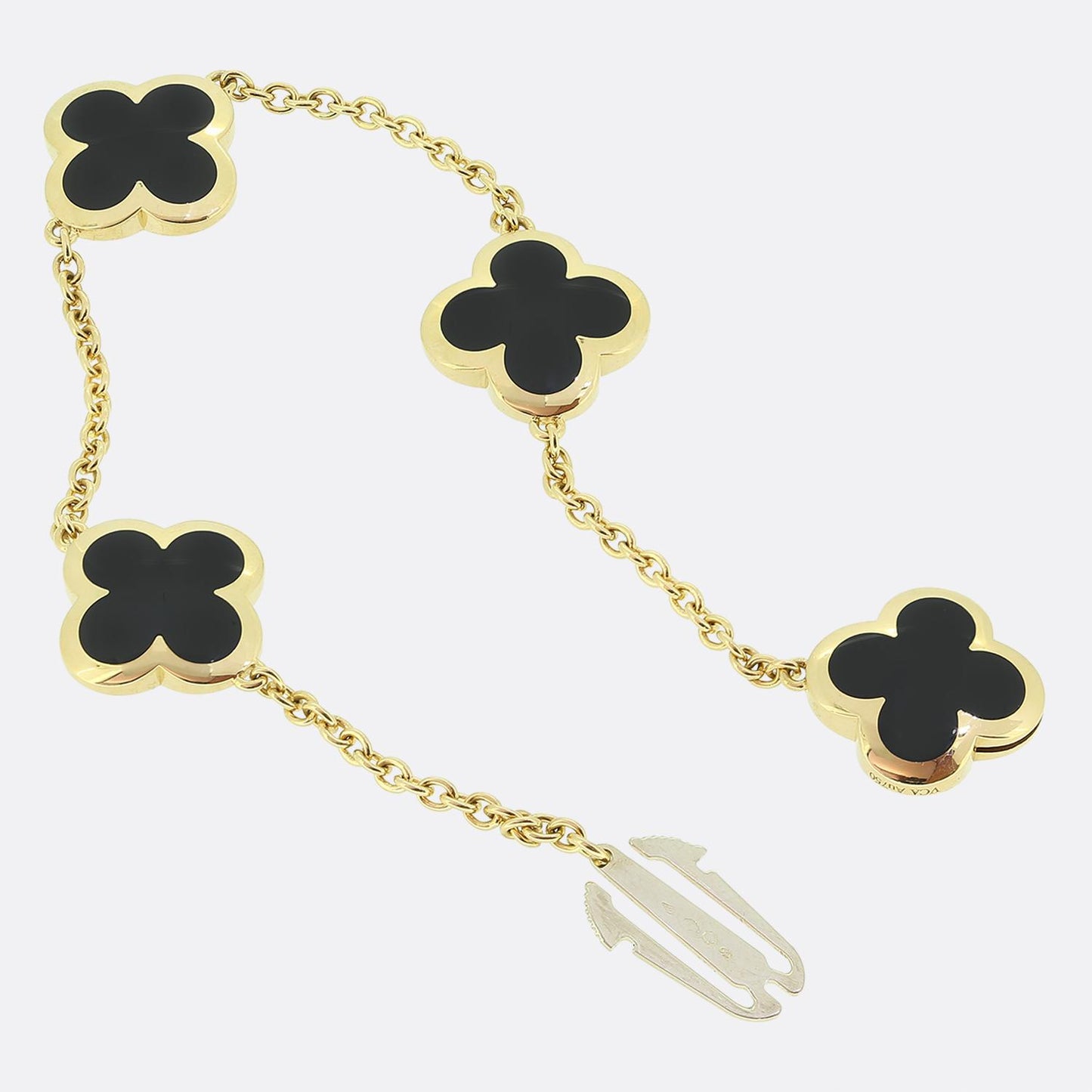 Van Cleef & Arpels Pure Alhambra Onyx Bracelet