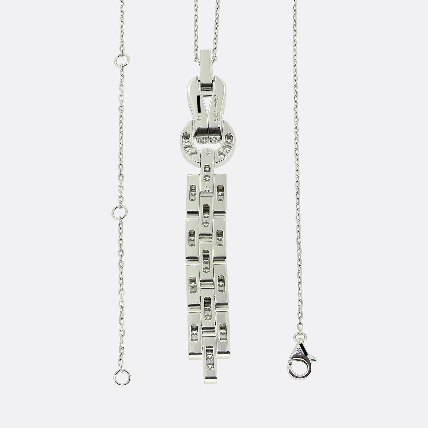 Cartier Diamond Agrafe Necklace