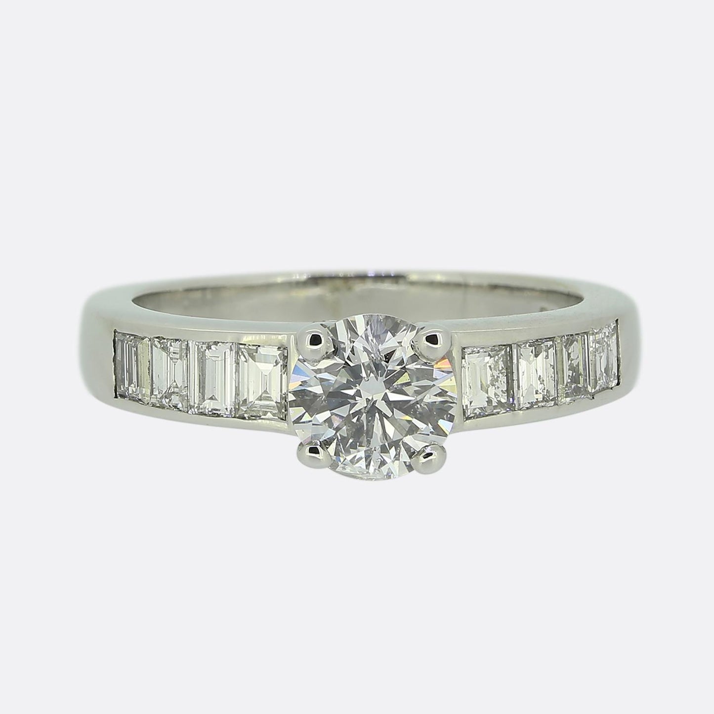 0.74 Carat Diamond Solitaire Engagement Ring