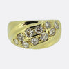 0.90 Carat Diamond Cluster Wide Band Ring