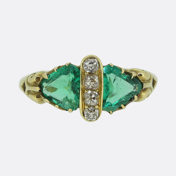 Victorian Emerald and Diamond Ring