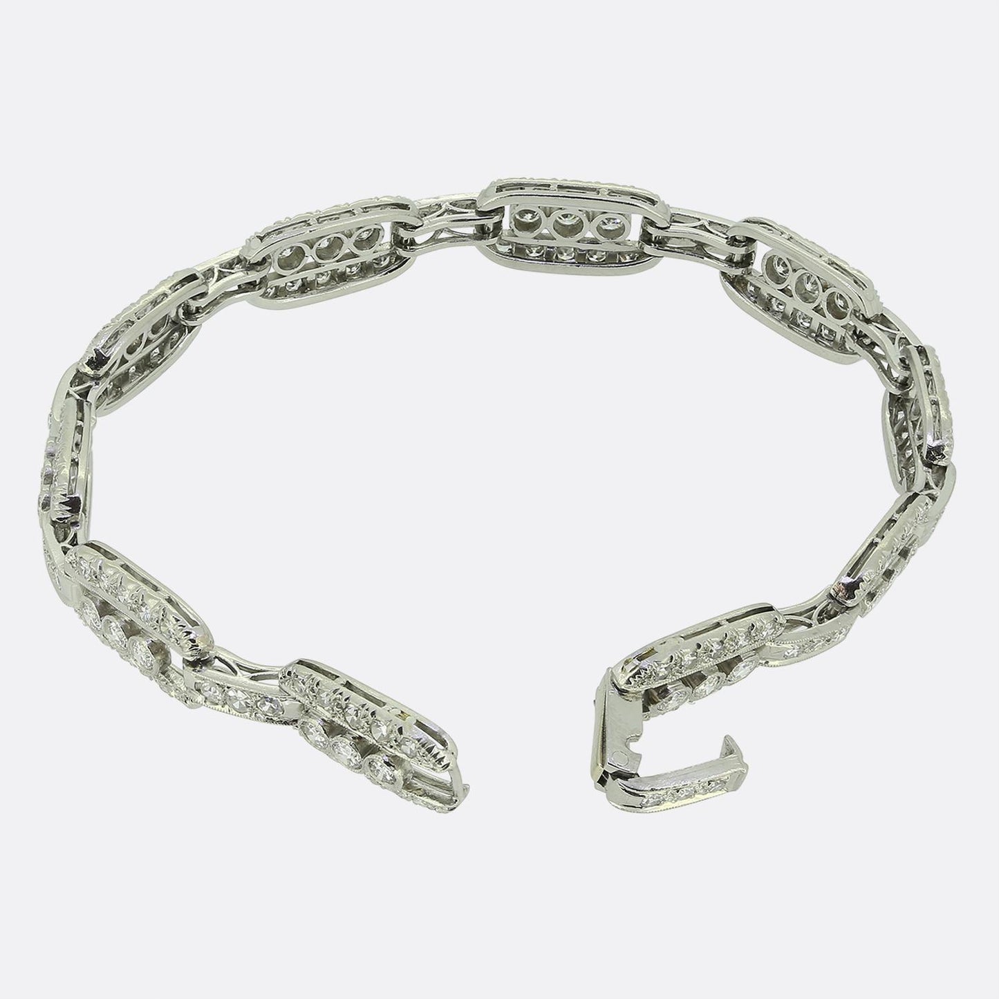 Art Deco 1.60 Carat Diamond Bracelet