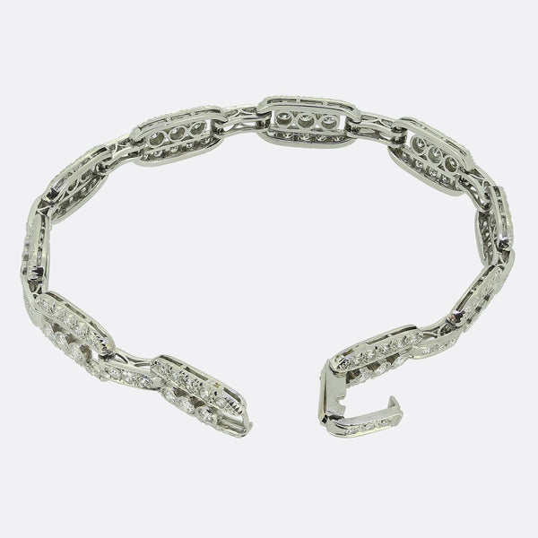 Art Deco 1.60 Carat Diamond Bracelet
