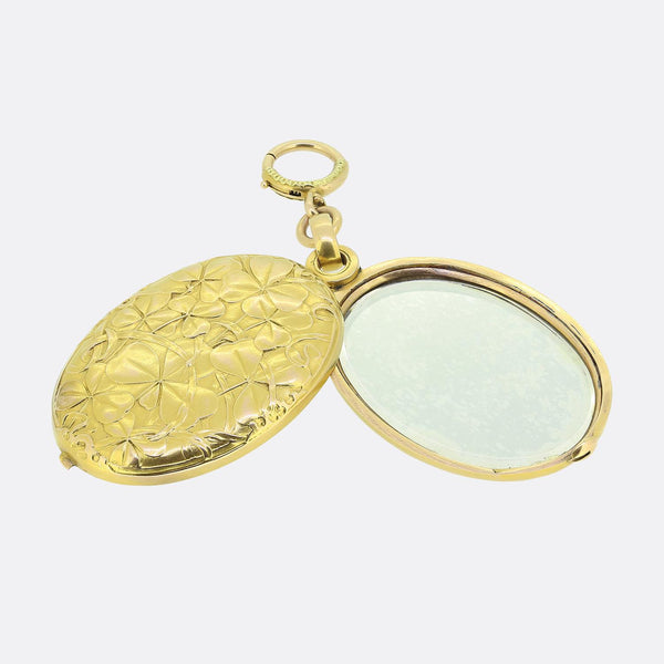 Antique Flip Mirror Pendant