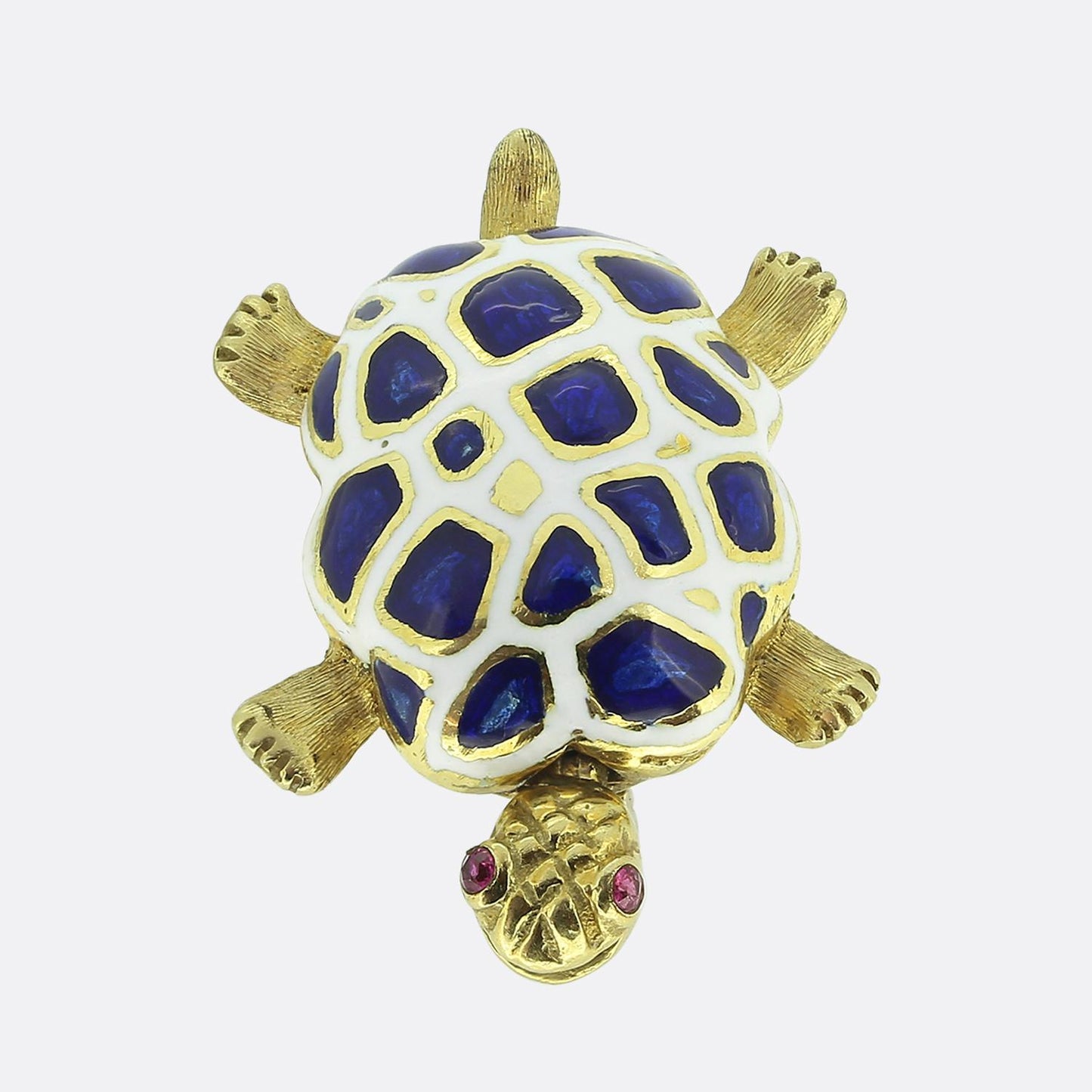 Tiffany & Co. Ruby and Enamel Tortoise Brooch