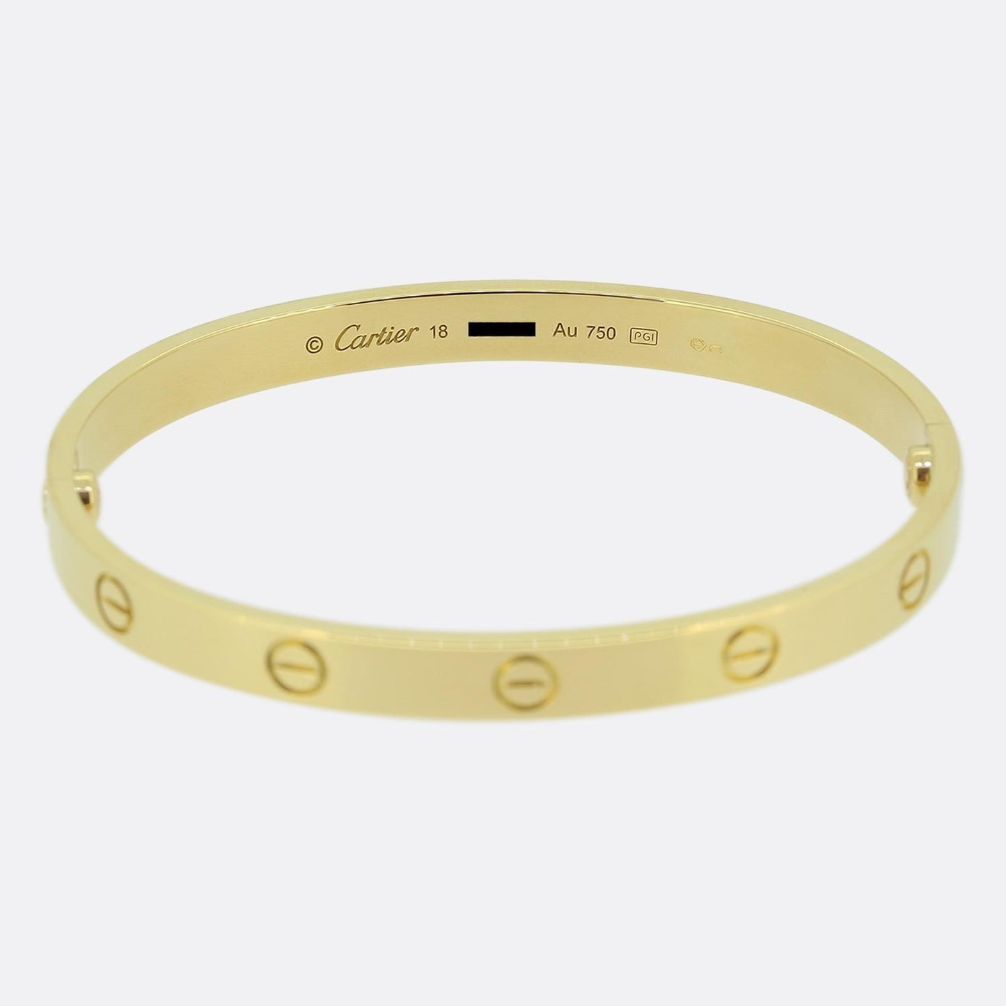 Cartier Classic Model Love Bangle Size 18
