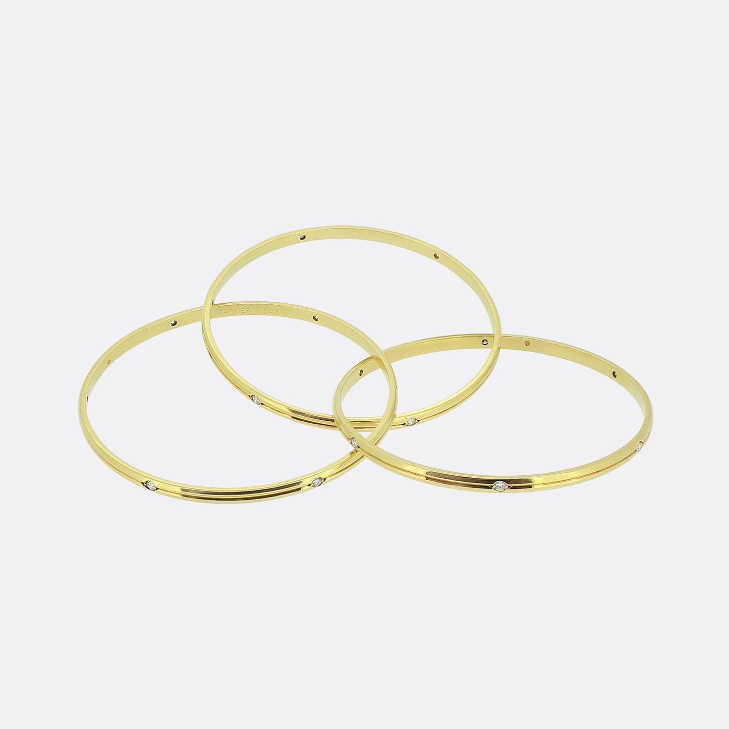 Cartier Vintage Constellation Trinity Diamond Bangle
