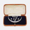 Victorian 2.50ct Diamond Harp Crescent Brooch