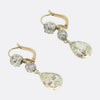 Antique 5.32 Carat Diamond Drop Earrings