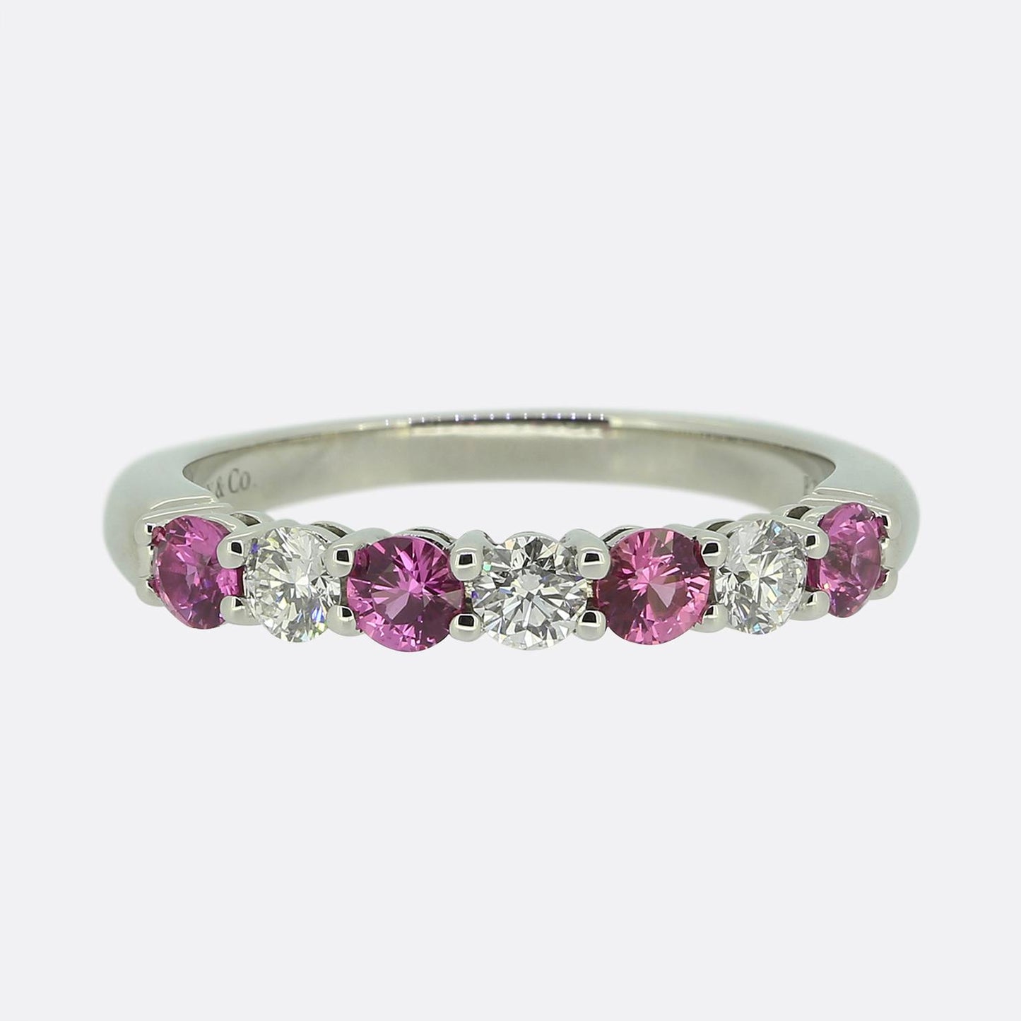 Tiffany & Co. Forever Pink Sapphire and Diamond Band Ring