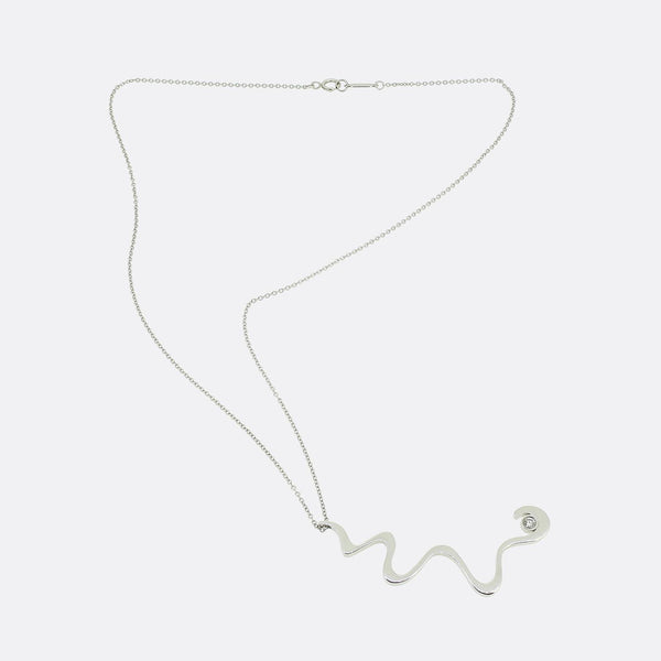 Tiffany & Co. Frank Gehry Diamond Pendant Necklace