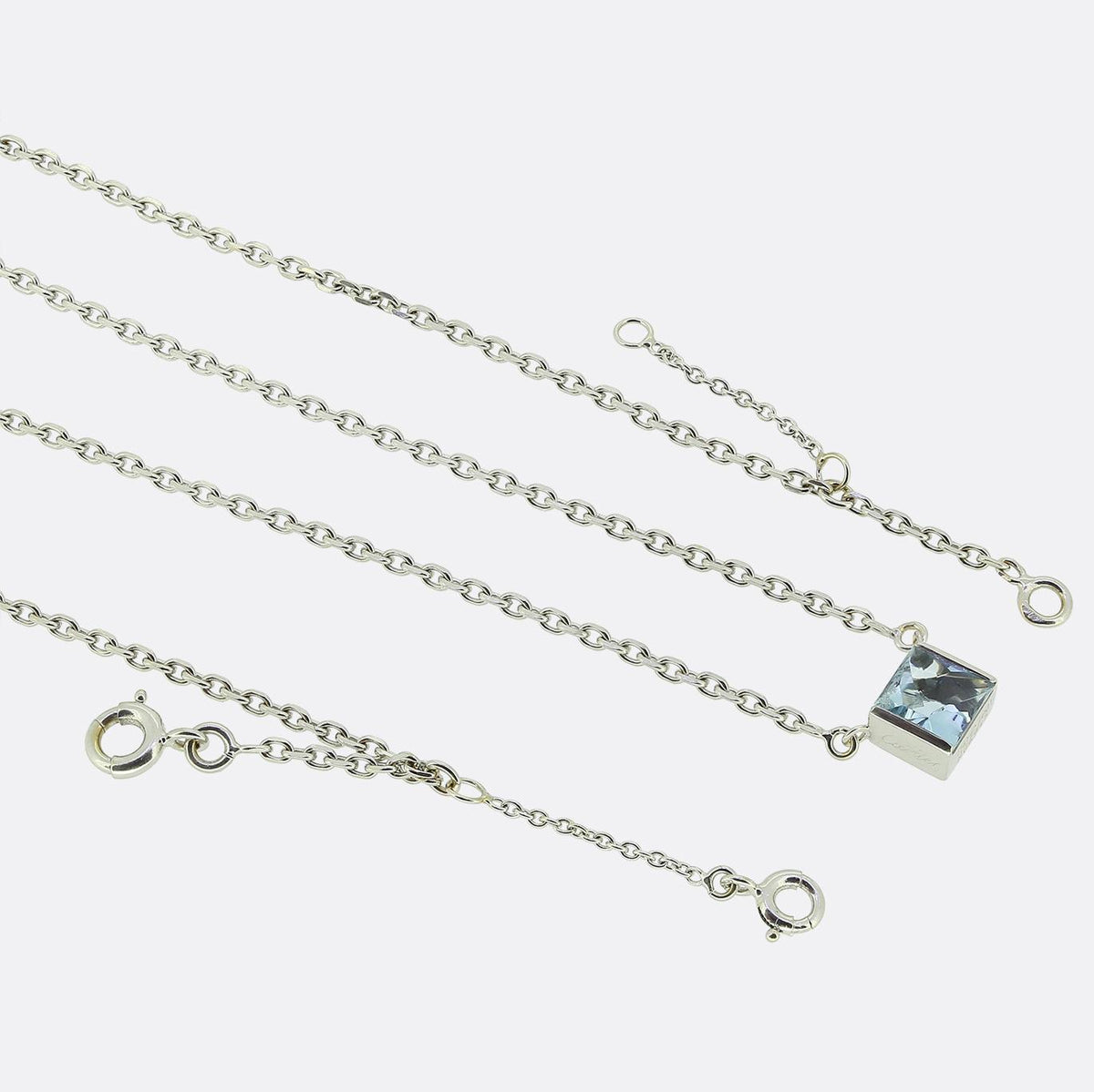 Cartier Tank Aquamarine Necklace