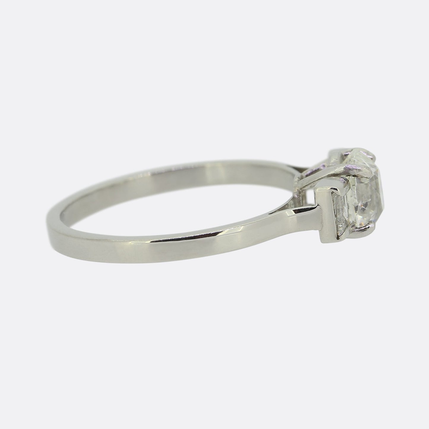 Vintage 1.10 Carat Diamond Three-Stone Ring
