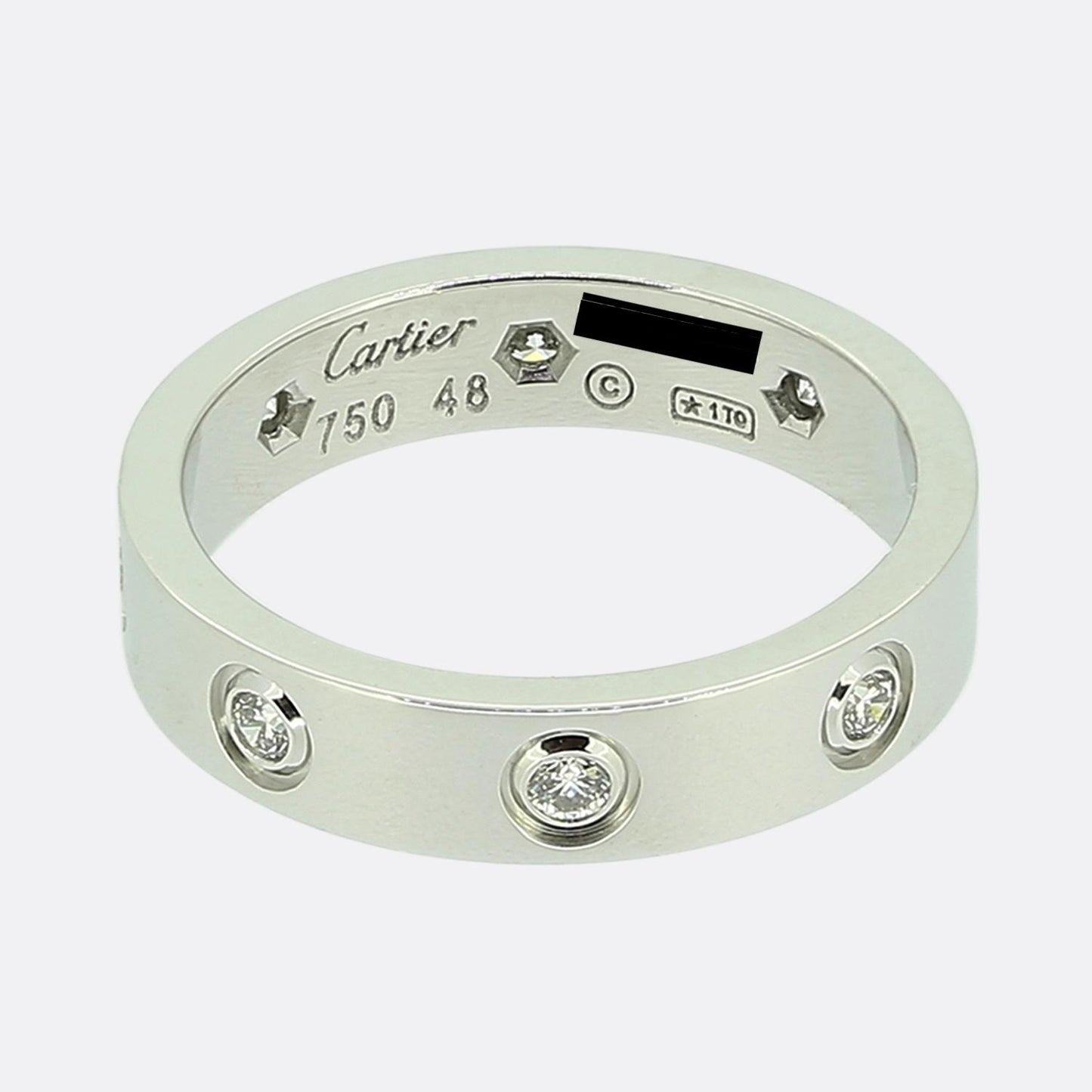 Cartier Eight Diamond LOVE Ring Size I (48)