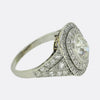 Art Deco 1.30 Carat Diamond Cluster Ring