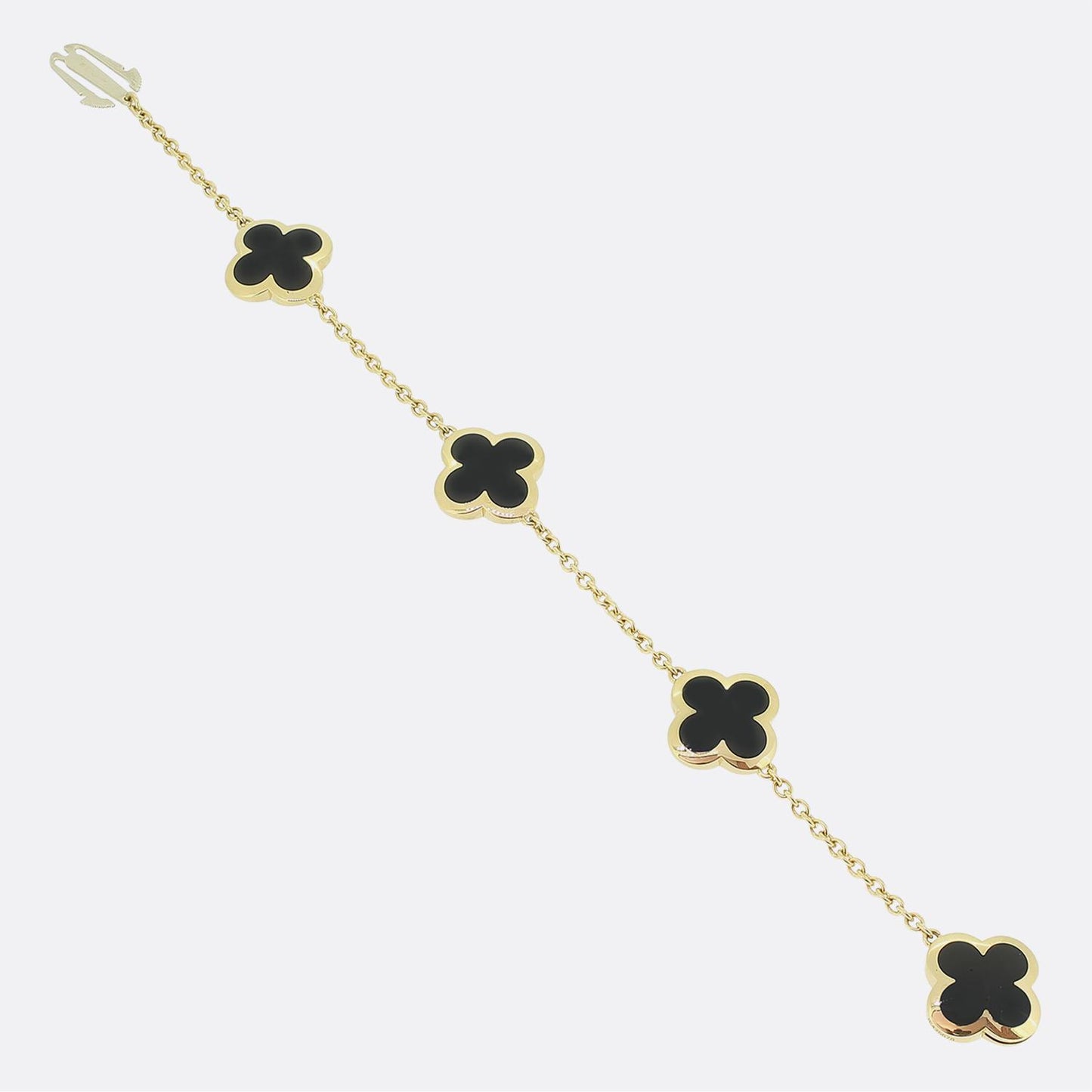 Van Cleef & Arpels Pure Alhambra Onyx Bracelet