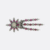 Victorian Burmese Ruby and Diamond Shooting Star Brooch