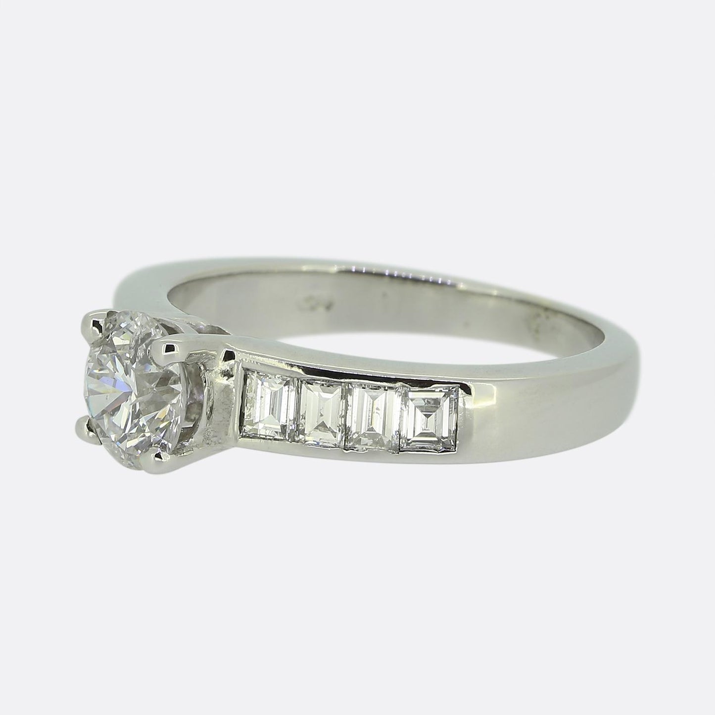 0.74 Carat Diamond Solitaire Engagement Ring