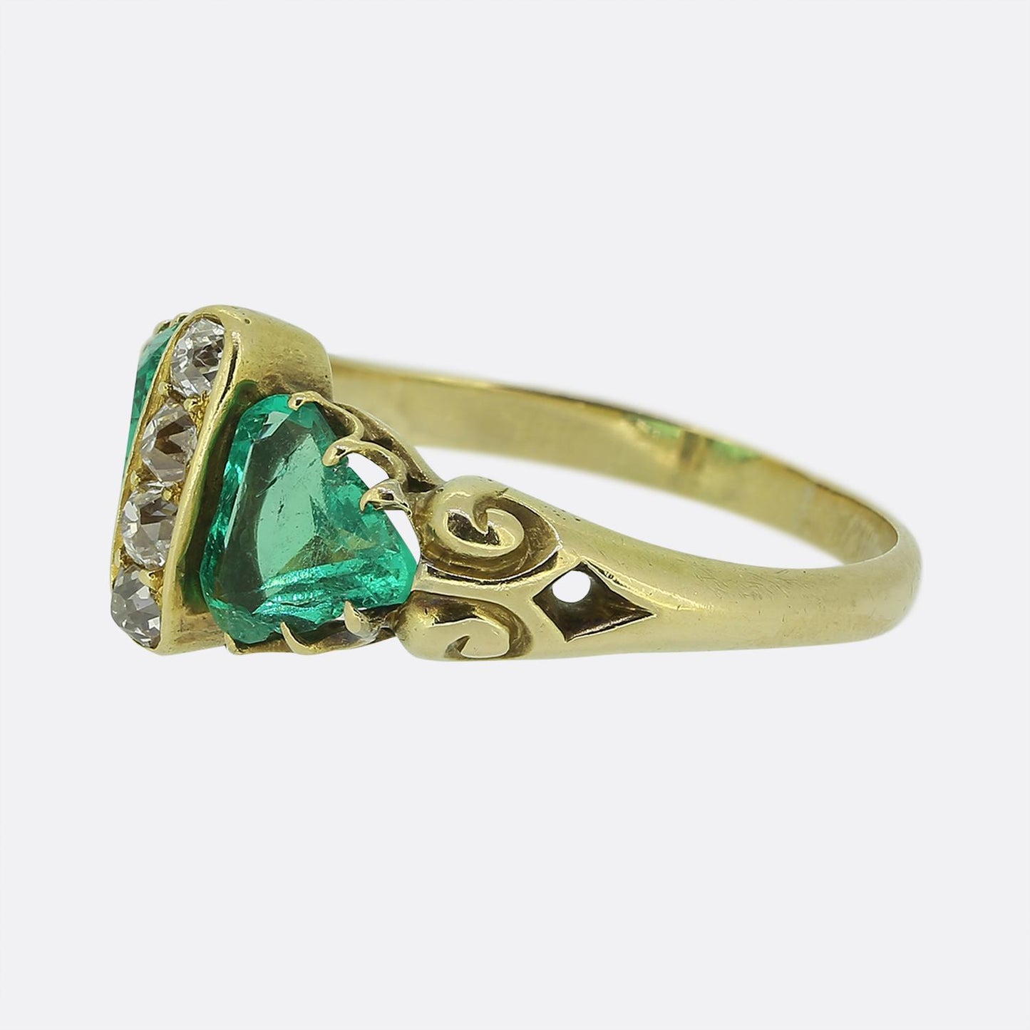 Victorian Emerald and Diamond Ring