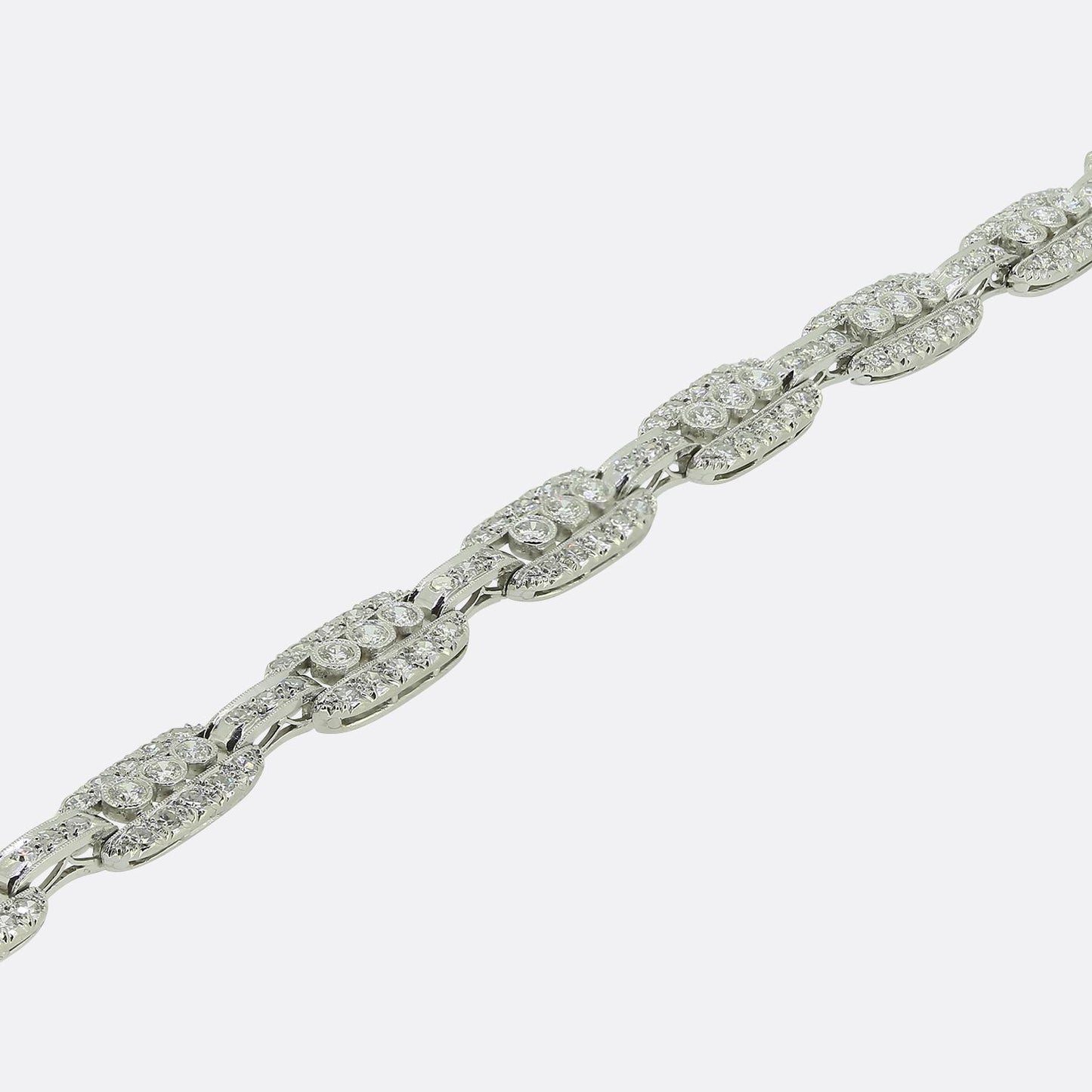 Art Deco 1.60 Carat Diamond Bracelet