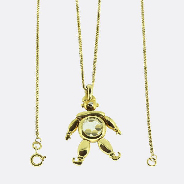 Chopard Articulated Diamond Clown Pendant Necklace