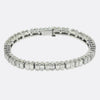 10.00 Carat Baguette Cut Diamond Line Bracelet