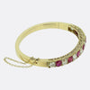 Victorian Burmese Ruby and Diamond Bangle