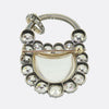 Victorian Rock Crystal and Diamond Padlock Pendant Brooch