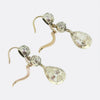 Antique 5.32 Carat Diamond Drop Earrings
