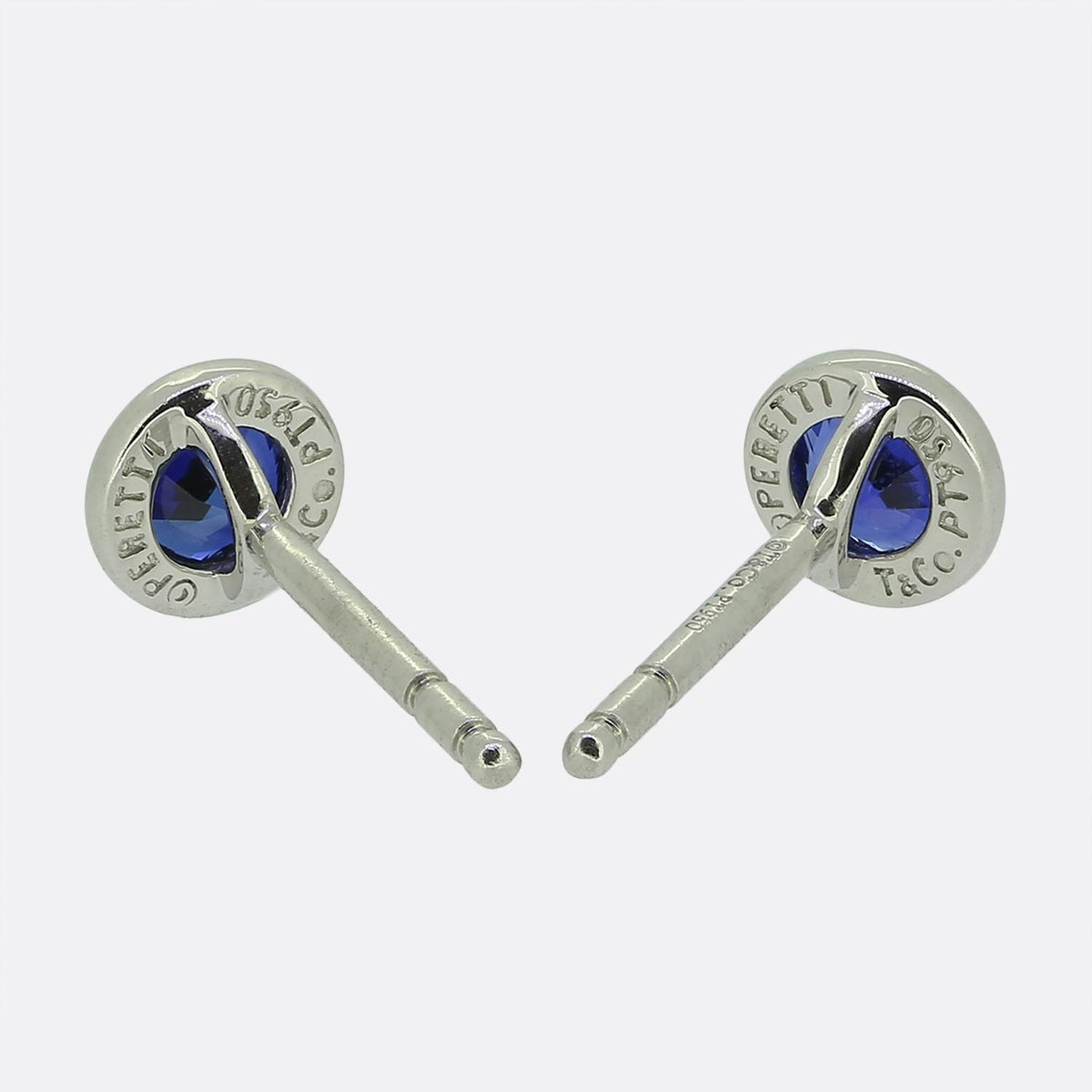 Tiffany & Co. Elsa Peretti Colour By The Yard Sapphire Stud Earrings