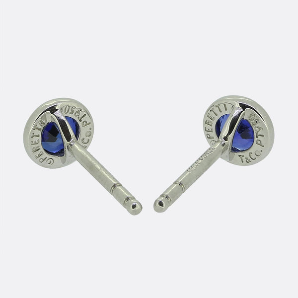 Tiffany & Co. Elsa Peretti Colour By The Yard Sapphire Stud Earrings