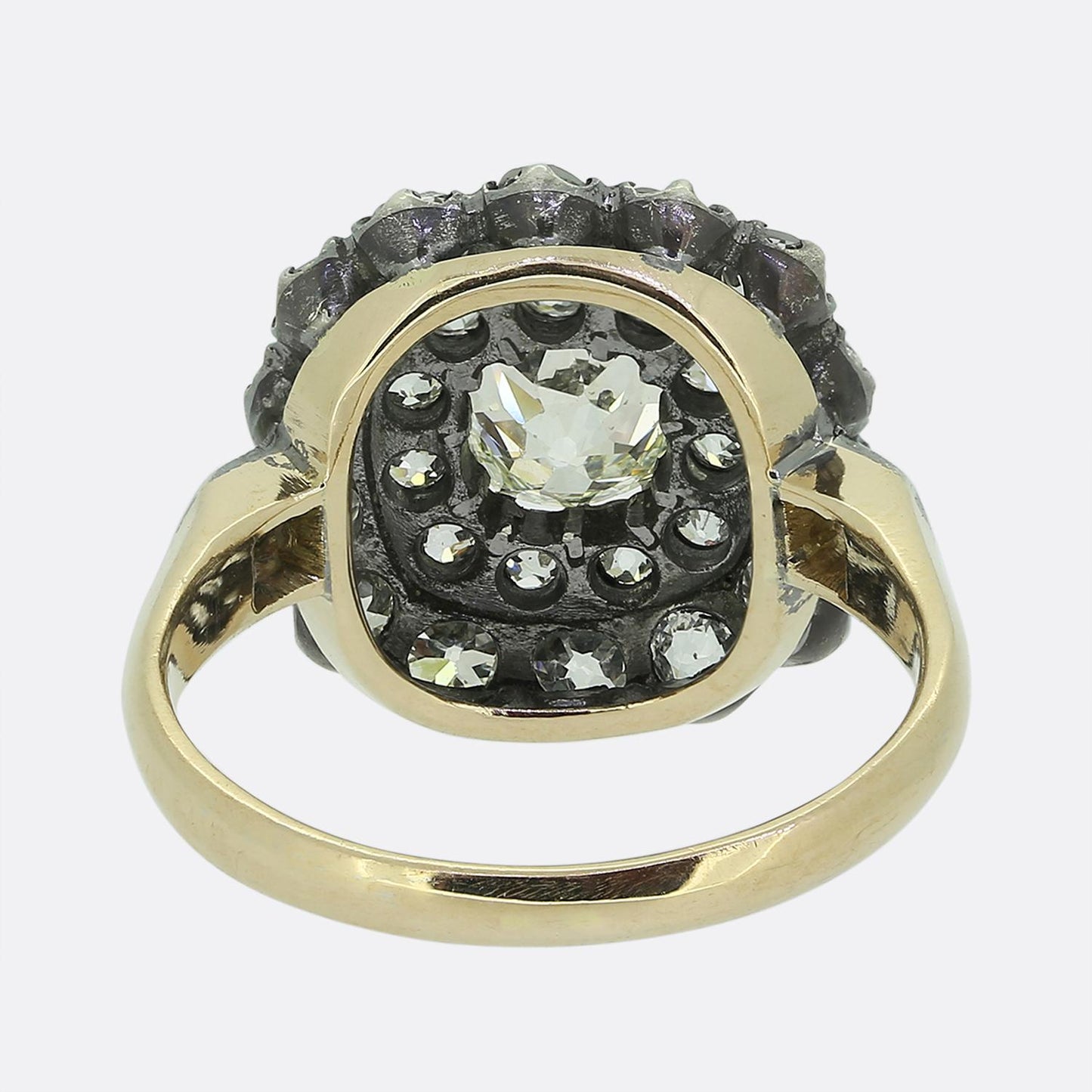 Victorian Old Cut Diamond Cluster Ring
