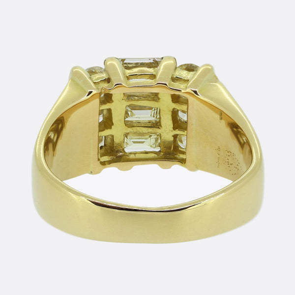 Vintage Diamond Cluster Ring