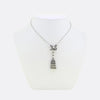 Antique Pearl and Diamond Drop Pendant Necklace